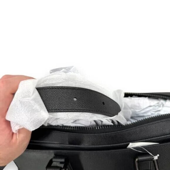 Coach Gotham Slim Briefcase in Cross Grain Pebble Leather Crossbody Strap NWT 2 - Picture 12 of 12